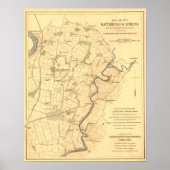 アンティタムの戦い – 南北戦争パノラママップ ポスター (正面)