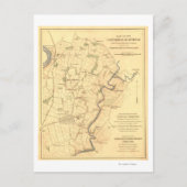 アンティタムの戦い – 南北戦争パノラママップ ポストカード (正面)