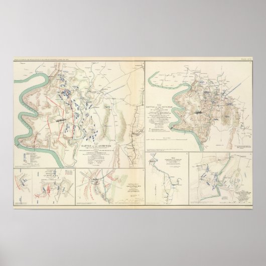 アンティタム、サフォーク、ゲチスバーグ ポスター (正面)