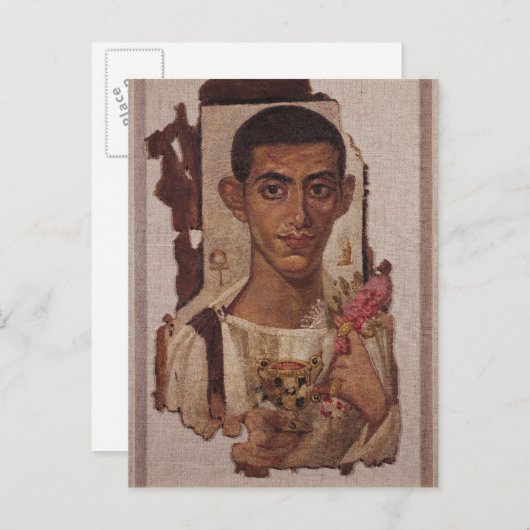 アンティノエのアンモニウスのファイウムポートレート ポストカード (正面/裏面)