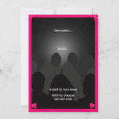 アンティバレンタインズデイレディーズナイトパーティの招待状 招待状 (裏面)