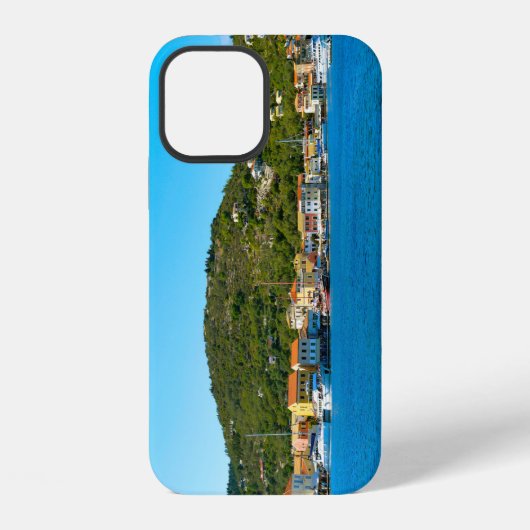 アンティパクソス島の港湾海岸 iPhoneケース (裏面)