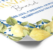 アンティパストグラーズラドルチェVitaレモイタリアンンサイン ポスター (角)