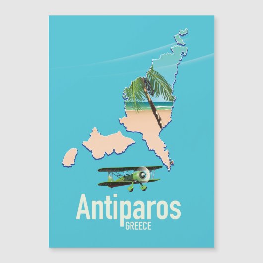 アンティパロス ギリシャ 旅行地図 (正面)