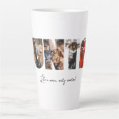 アンティフォトコラージュラテマグカップ カフェラテマグ (正面)