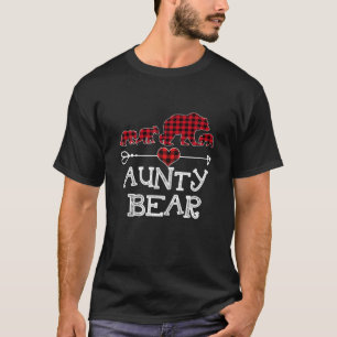 アンティベアクリスマスクリスマスパジャマレッドプレイドバッファロー Tシャツ