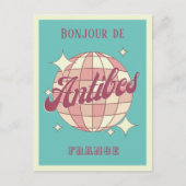 アンティベスフランスバケーションレトロヴィンテージはがき ポストカード (正面)