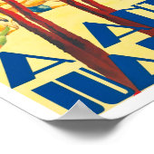 アンティベスフランスヴィンテージ旅行ポスター ポスター (角)