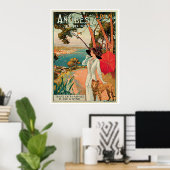 アンティベスフランスヴィンテージ旅行広告 ポスター (ホームオフィス)