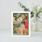 アンティベスフランスヴィンテージ旅行広告 ポストカード (スタンド正面)