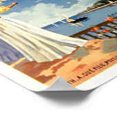 アンティベスフランスヴィンテージ旅行 ポスター (角)