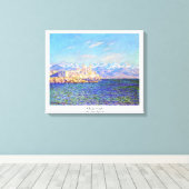 アンティベス、アフタヌーンエフェクト、1888クロード・モネクールット、 キャンバスプリント (インサイチュ (ウッドフロア))