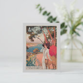 アンティベス，フランスヴィンテージ旅行広告 ポストカード (スタンド正面)