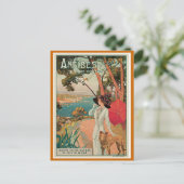 "アンティベス，フランス"ヴィンテージ旅行 ポストカード (スタンド正面)