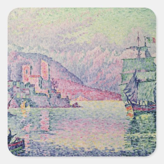 アンティベス、夕べ、1914年 スクエアシール (正面)