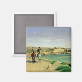 アンティベス、馬に乗る、1868年 マグネット (正面/裏面)