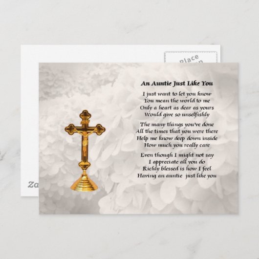 アンティポエムゴールデンクロスデザイン ポストカード (正面/裏面)