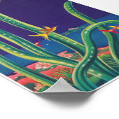 アンティル中米ヴィンテージ旅行ポスター ポスター (角)