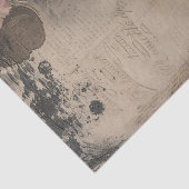 アンティークあじさいイラストレーションパーチメントデクページ 薄葉紙 (詳細)