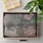 アンティークあじさいイラストレーションパーチメントデクページ 薄葉紙 (ギフト)