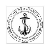 アンティークいかりアドレス セルフインキングスタンプ (デザイン)