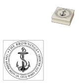 アンティークいかりアドレス ラバースタンプ (押印)