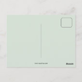 アンティークおもしろい鶏ダックスプール綿 ポストカード (裏面)