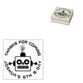 アンティークおもちゃロボットありがとう ラバースタンプ (押印)