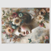 アンティークお洒落フローラレディエフェマブーケ 薄葉紙 (正面)