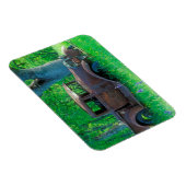 アンティークが草原で錆びついた マグネット (右側)