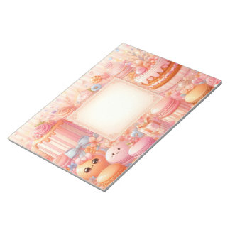 アンティークでかわいいパティスリーのノートパッド ノートパッド