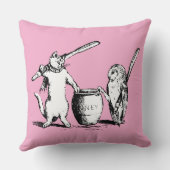 アンティークとオオカミ クッション (裏面)