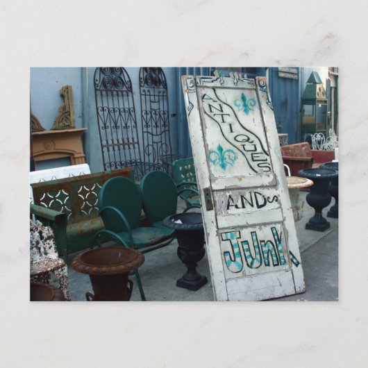 アンティークとジャンク、ニューオーリンズのはがき ポストカード (正面)