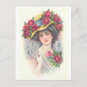 アンティークとヴィンテージファッショナブル女性(14) ポストカード (正面)