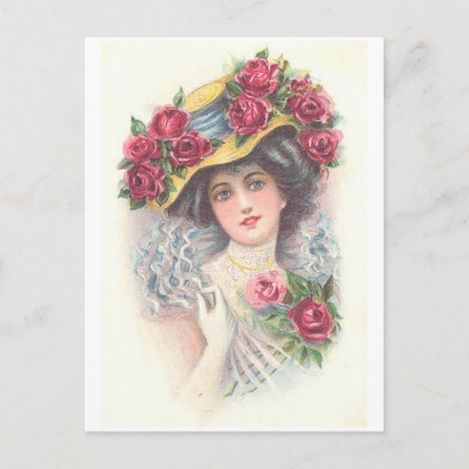 アンティークとヴィンテージファッショナブル女性(14) ポストカード (正面)