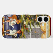 アンティークなクリスマス、ソファに座る子供たち Case-Mate iPhoneケース (裏面 (横))