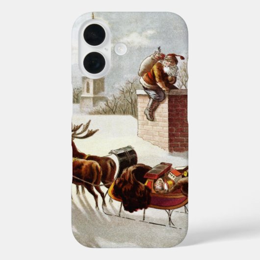 アンティークなクリスマス、屋根裏の聖ニコラス Case-Mate iPhoneケース (裏面)