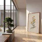 アンティークなメランポジウムの花の壁のアートプリント ポスター