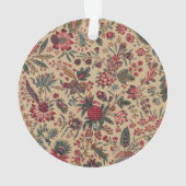 アンティークな刺繍の花のインテリア装飾 オーナメント (裏面)