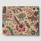アンティークな刺繍の花のインテリア装飾 ゲストブック (裏面)