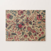 アンティークな刺繍の花のインテリア装飾 ジグソーパズル (横)