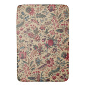 アンティークな刺繍の花のインテリア装飾 バスマット (正面縦)