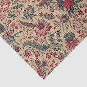アンティークな刺繍の花のインテリア装飾 薄葉紙 (詳細)
