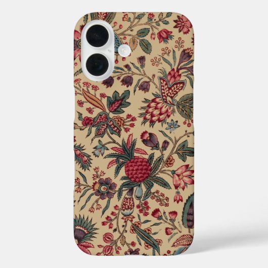 アンティークな刺繍の花のインテリア装飾 Case-Mate iPhoneケース (裏面)