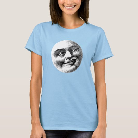 アンティークな月の顔 Tシャツ (正面)