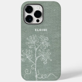 アンティークな本の表紙の名前 フローラル カスタム Case-Mate iPhone 14 PRO MAXケース