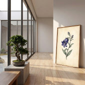 アンティークな植物画アートプリント ポスター