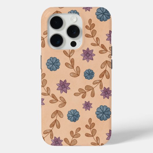 アンティークな水彩花柄 Case-Mate iPhoneケース (裏面)