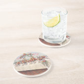 アンティークな結婚式の宴会テーブル コースター (側面)