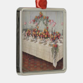 アンティークな結婚式の宴会テーブル メタルオーナメント (右)